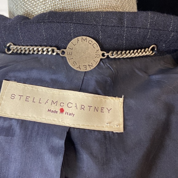 Stella McCartney Italian Navy Pinstripe Wool 2 Piece Suit Size 38 - Picture 8 of 16